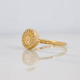 Anillo Corona 1.95g / T7 1/2 Oro Amarillo 18K