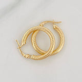 Hoop Earrings Mary 1.55g / 3/4 in Yellow Gold 18K
