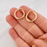 Hoop Earrings Mary 1.55g / 3/4 in Yellow Gold 18K