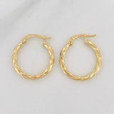 Candongas Mary 1.65g / 3/4 in Oro Amarillo 18K