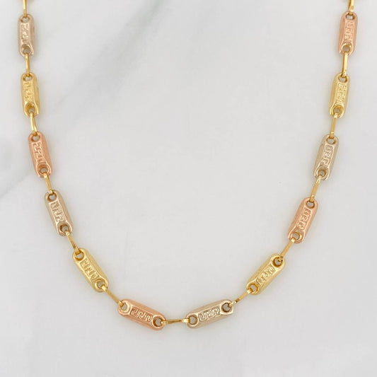 Cadena Rustica Tribal 10.15g / 24 in / 3.6mm Tres Oros 18K