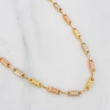 Rustic Tribal Chain 10.15g / 24 in / 3.6mm Three Golds 18K