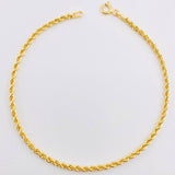 Pulso Lazo 0.8gr / 7 in / 1.7mm Oro Amarillo +3 18K *