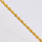 Rope Chain 8.3gr / 23 1/2 in / 3.3mm Yellow Gold +3 18K ©