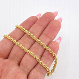 Rope Chain 8.15gr / 23 1/2 in / 3.2mm Yellow Gold +3 18K ©