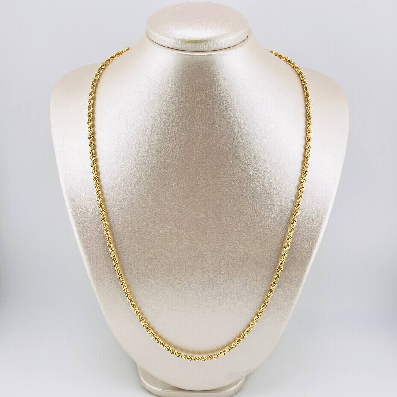 Rope Chain 8.15gr / 23 1/2 in / 3.2mm Yellow Gold +3 18K ©