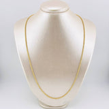 Rope Chain 3.5gr / 23 1/2 in / 2.1mm Yellow Gold +3 18K ©