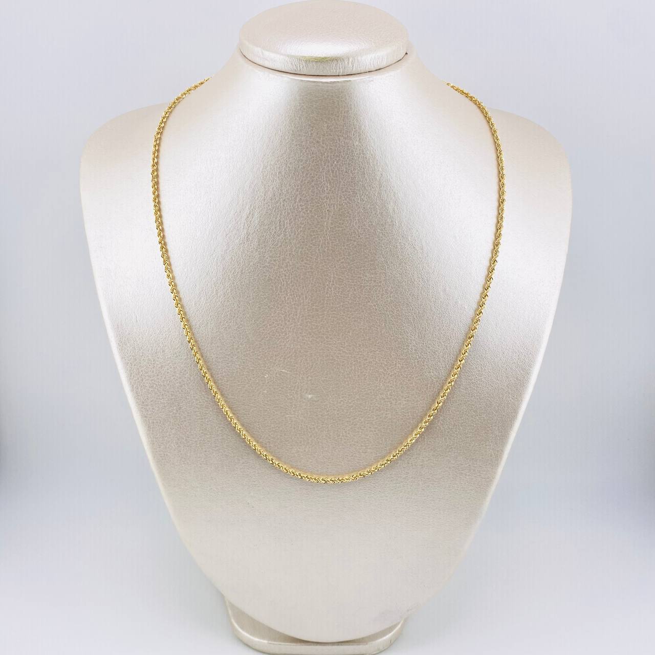 Rope Chain 2.65gr / 19 3/4 in / 2.1mm Yellow Gold +3 18K ©