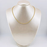 Cadena Lazo 2.4gr / 15 3/4 in / 2mm Oro Amarillo +3 18K ©