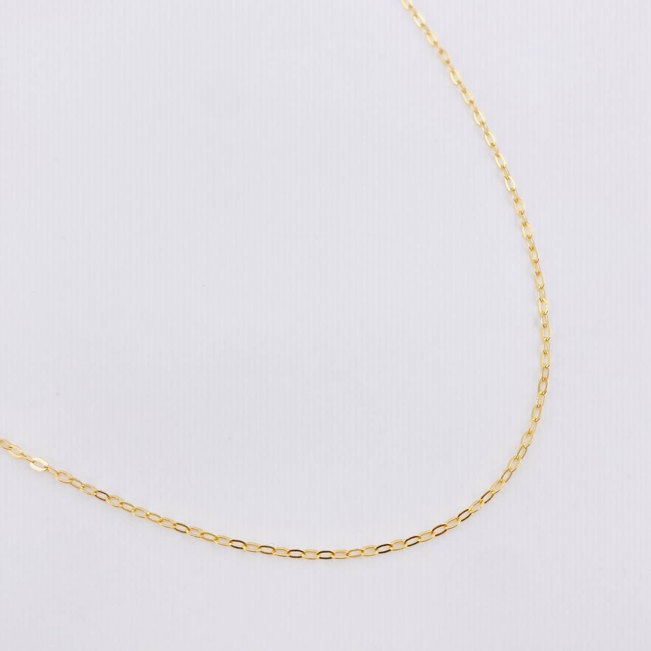 Cadena Aro Seguido 1.1gr / 17 3/4 in / 1.2mm Oro Amarillo +3 18K *