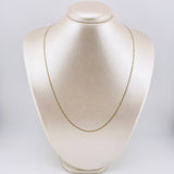 Diamond Cut Flat Mariner Chain 2.25gr / 19 3/4 in / 1.8mm Three Golds +3 18K *
