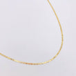 Diamond Cut Flat Mariner Chain 2.25gr / 19 3/4 in / 1.8mm Three Golds +3 18K *
