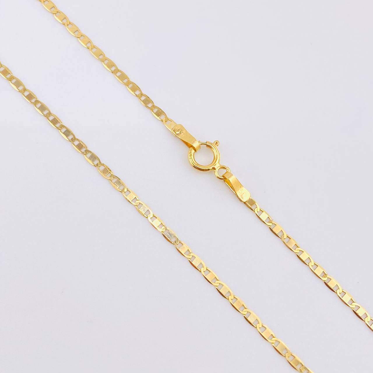 Flat Mariner Chain 1.2gr / 15 3/4 in / 1.8mm Yellow Gold +3 18K *
