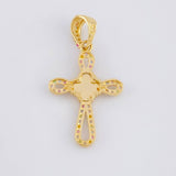 Dije Cruz Trebol 1.9g / 1 1/4 in Oro Amarillo 18K
