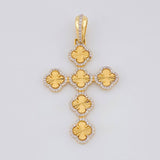 Pendant Cross Clover 4.8g / 2 in Yellow Gold 18K