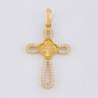 Pendant Cross Clover 6.65g / 2 1/4 in 18K Yellow Gold