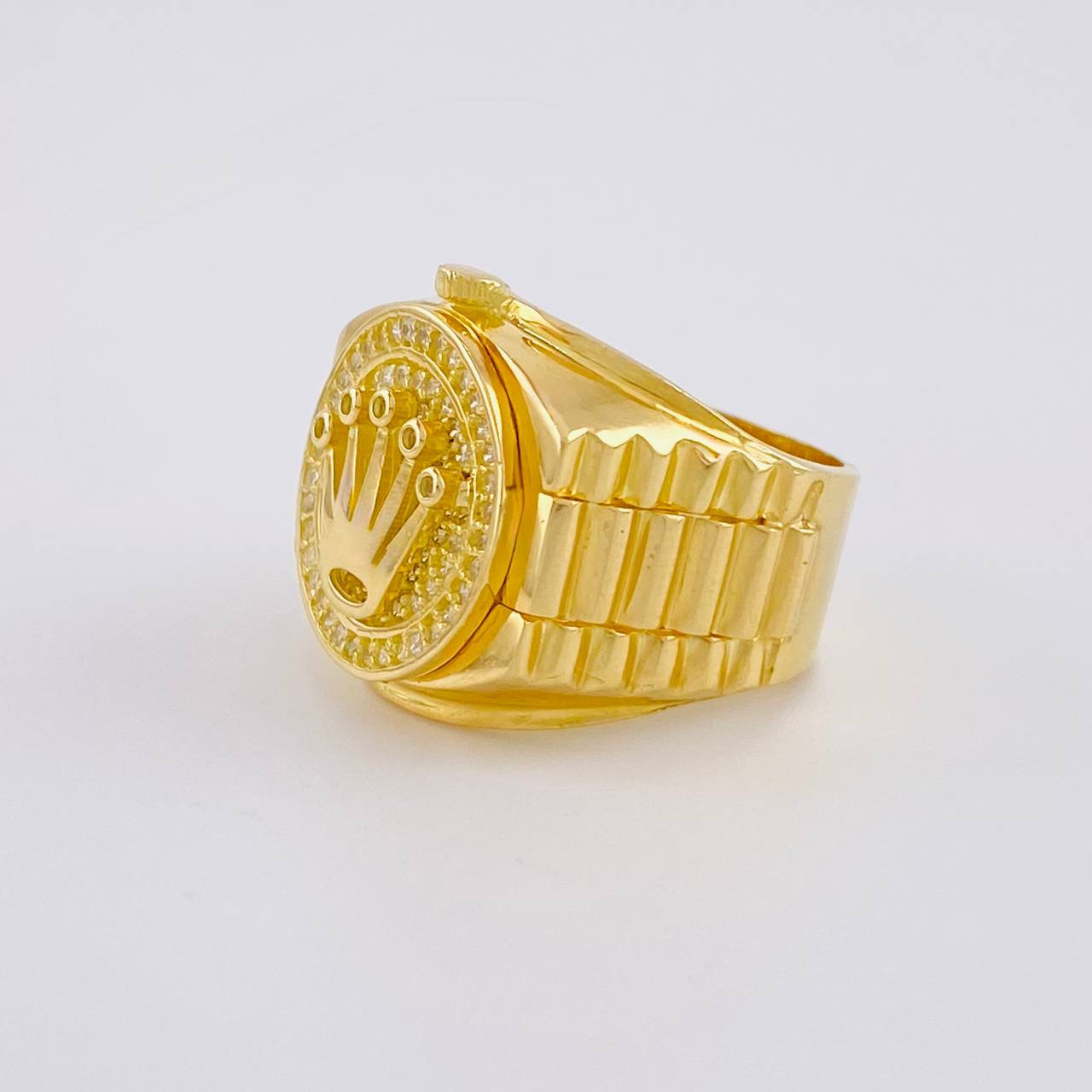 Ring Band Crown 10.4g / T7 1/4 Yellow Gold 18K