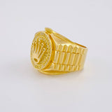 Ring Band Crown 10.4g / T7 1/4 Yellow Gold 18K