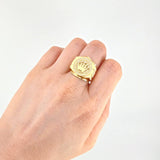 Ring Band Crown 10.4g / T7 1/4 Yellow Gold 18K