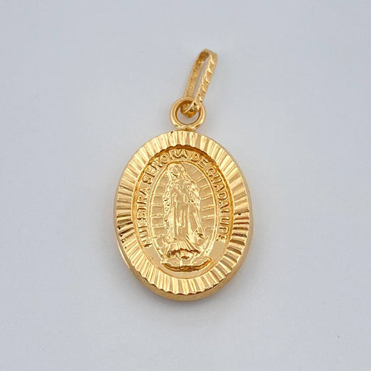 Dije Virgen Guadalupe 0.95gr / 1 in / Oro Amarillo 18K &