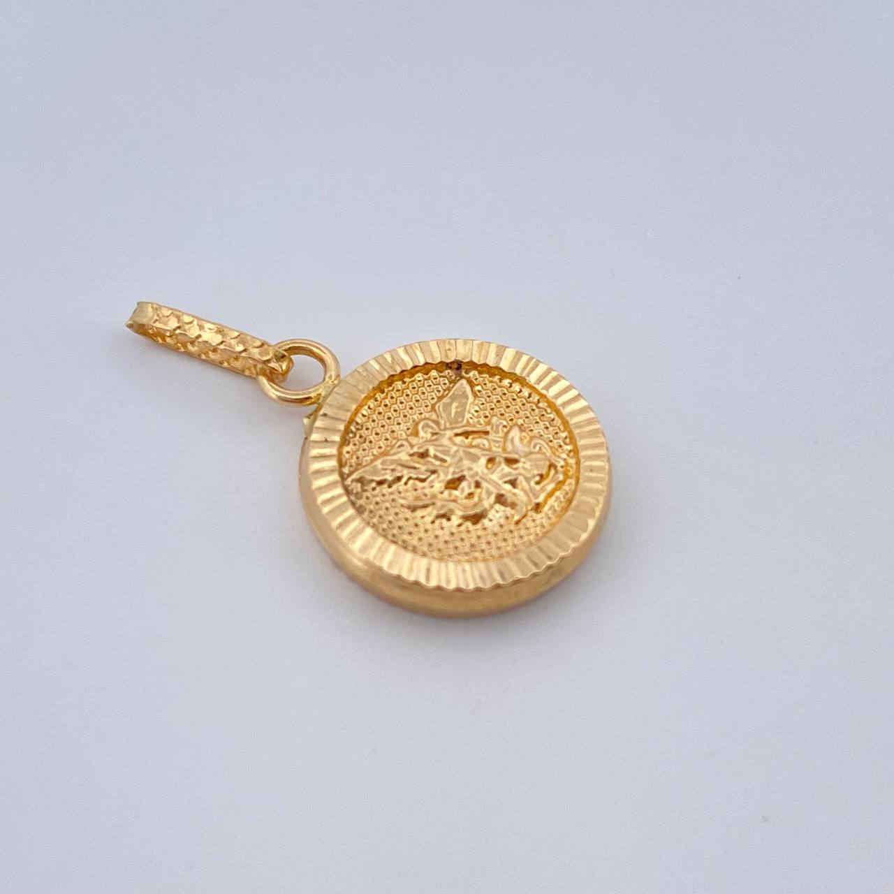 Pendant Saint Michael 0.85gr / 3/4 in / 18K Yellow Gold &
