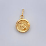Pendant Saint Michael 0.85gr / 3/4 in / 18K Yellow Gold &