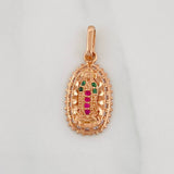 Dije Virgen de Guadalupe 1.5g / 3/4 in Oro Rosa 18K
