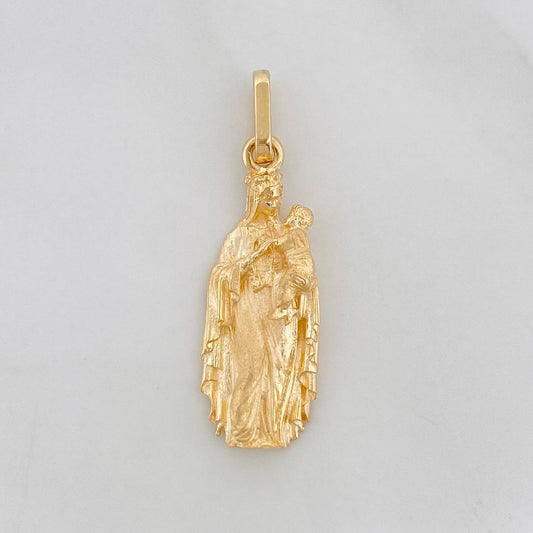 Pendant Virgen del Carmen 2.25g / 1 in Yellow Gold 18K