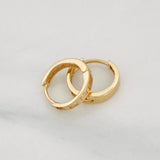 Candongas Carril 1.1g / 1/2 in Oro Amarillo 18K