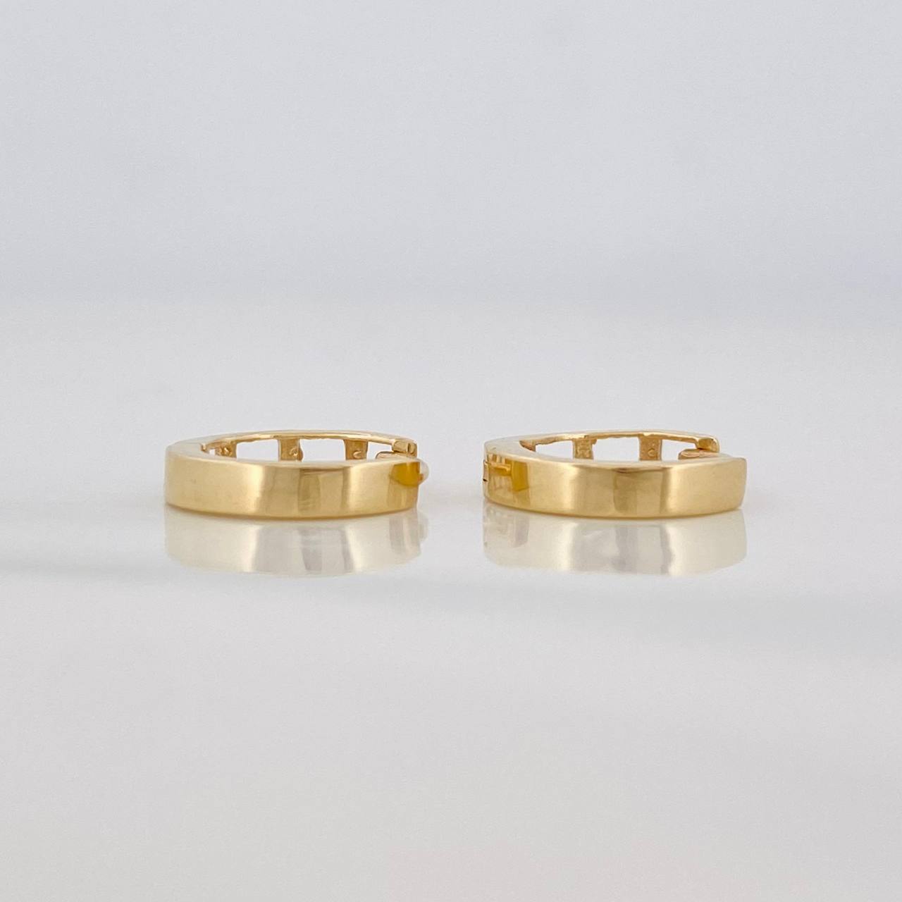 Candongas Carril 1.1g / 1/2 in Oro Amarillo 18K