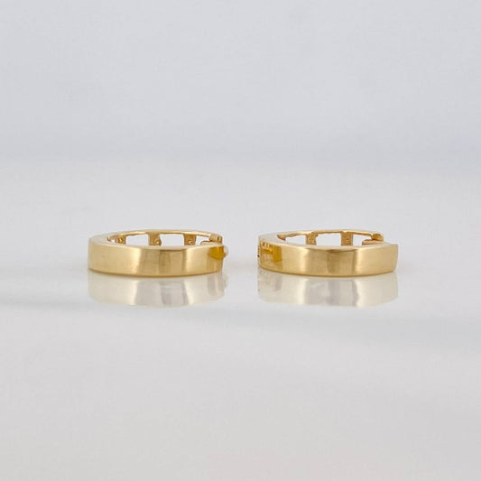 Hoop Earrings Carril 1.2g / 1/2 in 18K Yellow Gold