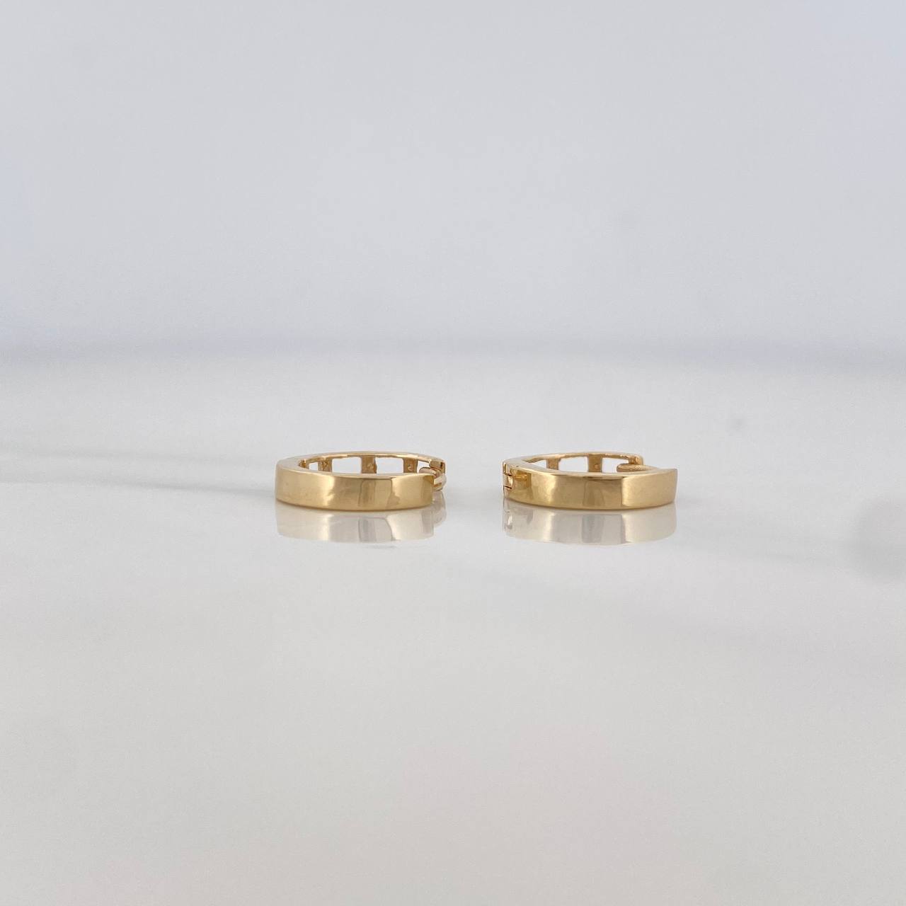 Candongas Carril 1.1g / 1/2 in Oro Amarillo 18K