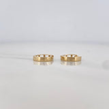 Candongas Carril 1.15g / 1/2 in Oro Amarillo 18K