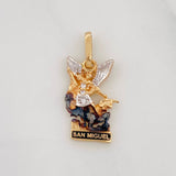 Dije San Miguel Arcangel 1.8g / 3/4 in Tres Oros 18K