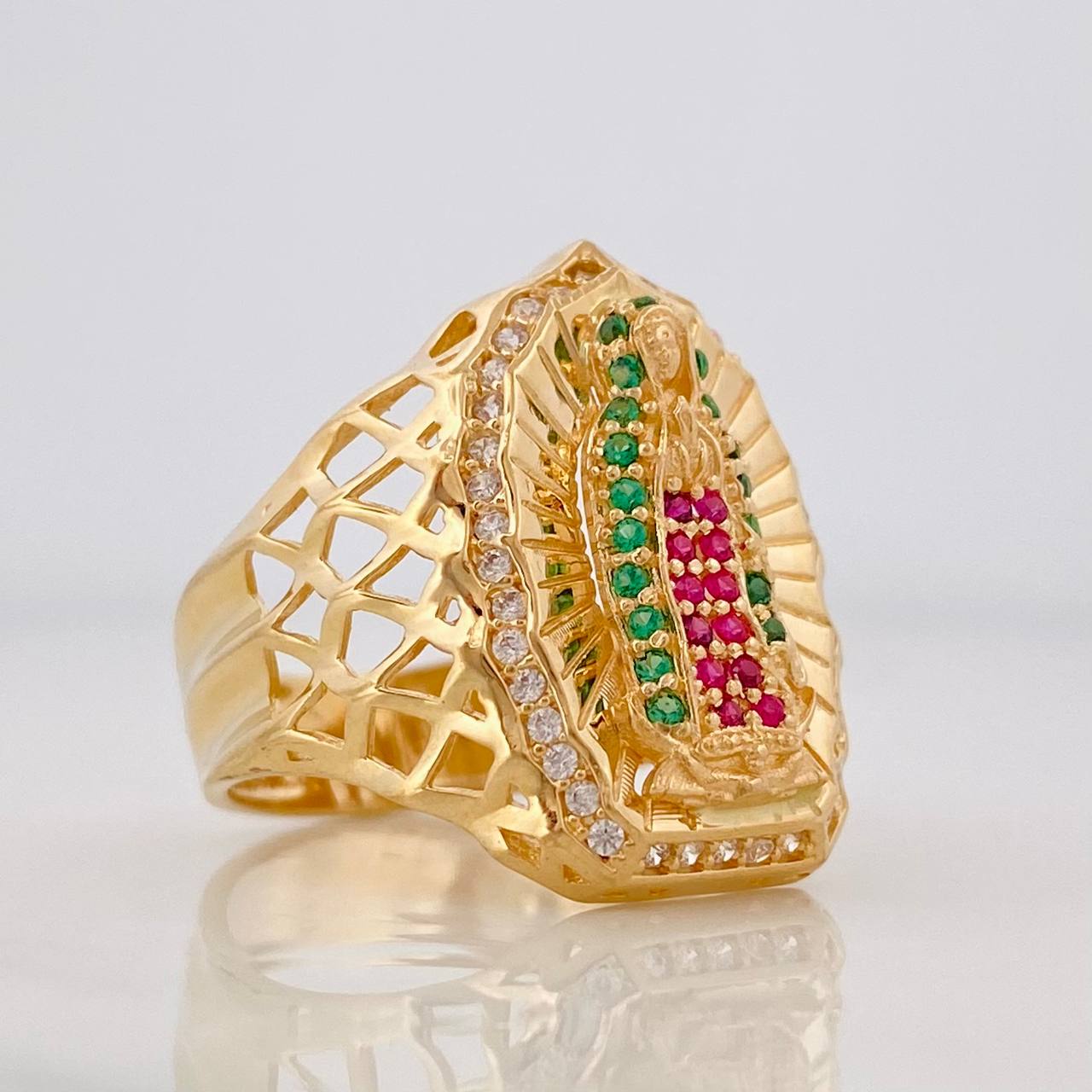 Anillo Virgen de Guadalupe 5.5g / T6 1/4 Oro Amarillo 18K