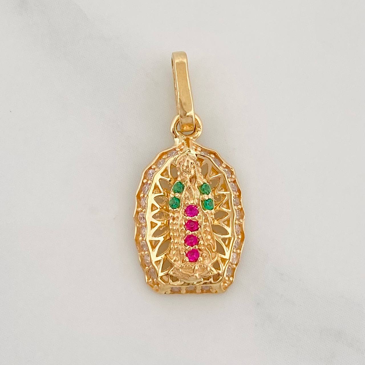 Dije Virgen de Guadalupe 1.4g / 3/4 in Oro Amarillo 18K