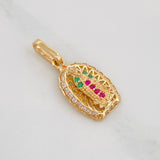 Dije Virgen de Guadalupe 1.4g / 3/4 in Oro Amarillo 18K