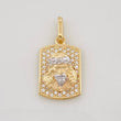 Dije Rostro Cristo 2.9g / 1 in Dos Oros Amarillo Blanco 18K