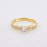 Solitaire Churumbela Ring 2.37gr / T7 / Yellow Gold 18K *