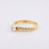 Solitaire Churumbela Ring 2.37gr / T7 / Yellow Gold 18K *