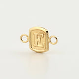 Herraje Letra E 0.3gr / 1/2 in / Oro Amarillo 18K ©