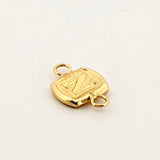 Herraje Letra N 0.3gr / 1/2 in / Oro Amarillo 18K ©