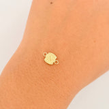 Herraje Letra N 0.3gr / 1/2 in / Oro Amarillo 18K