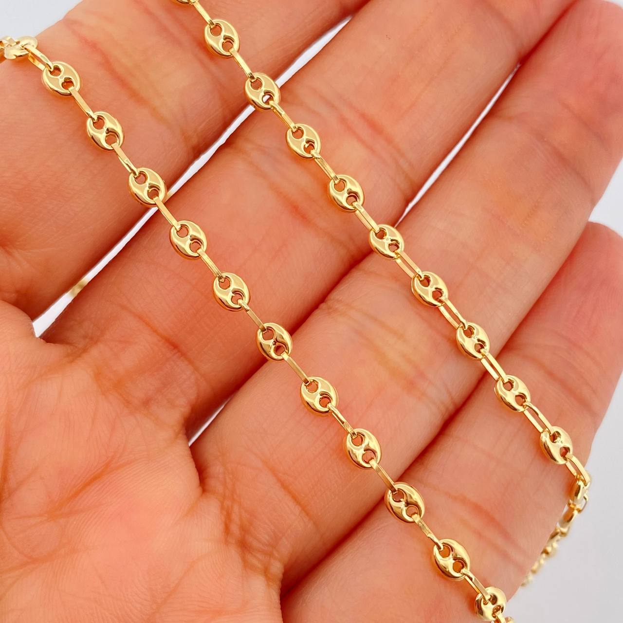 Cadena GC 4.7gr / 18 in / 3mm Oro Amarillo 18K $