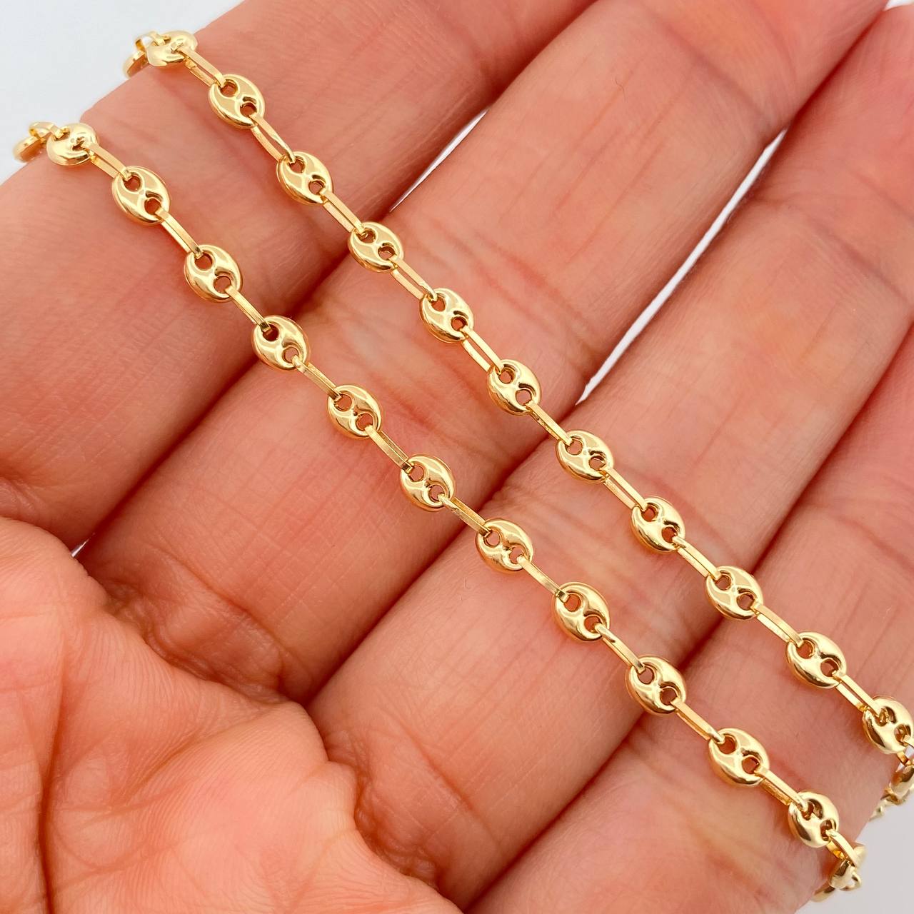 Cadena GC 5.15gr / 19 3/4 in / 3mm Oro Amarillo 18K &