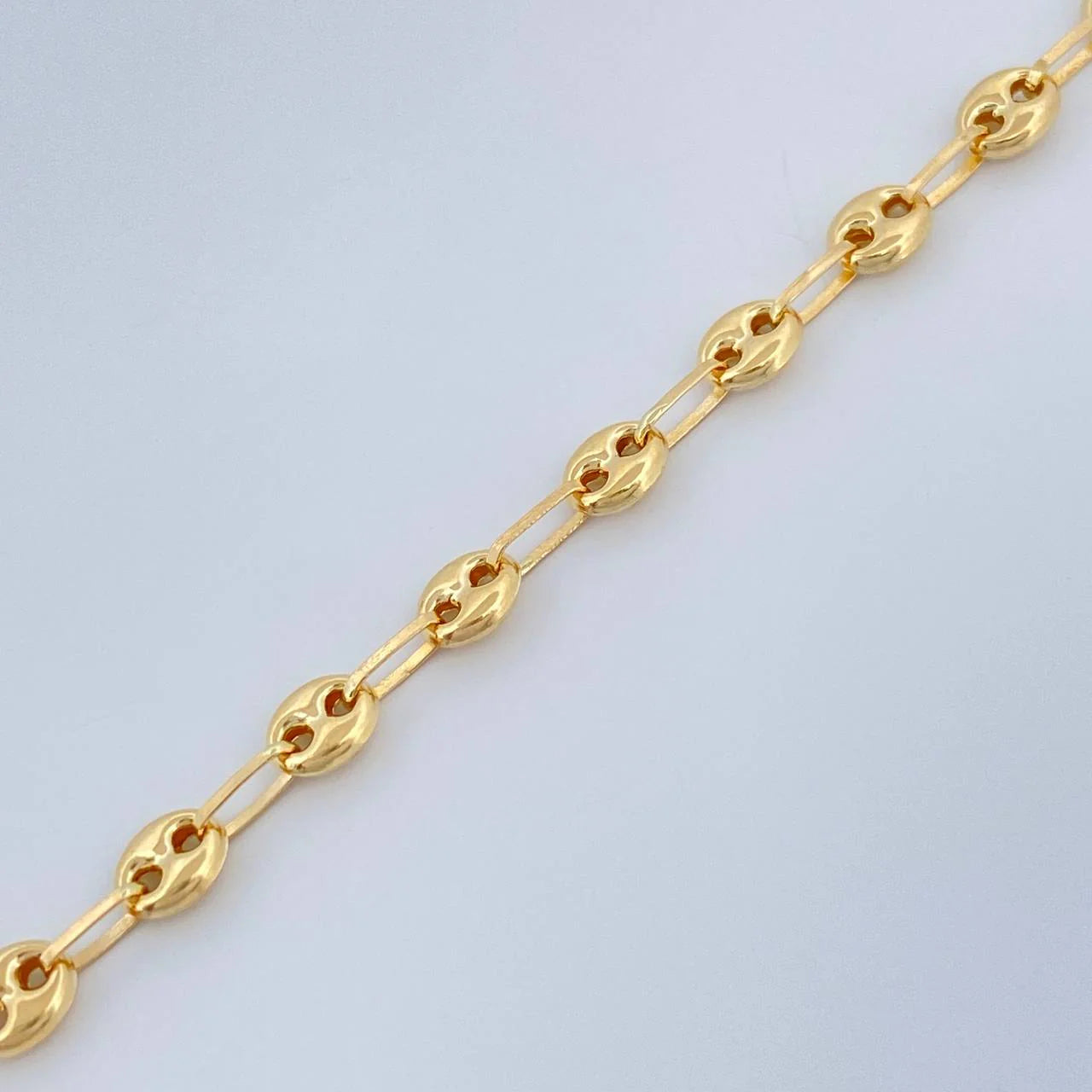 Tobillera GC 2.6gr / 10 in / 3.15mm Oro Amarillo 18K &