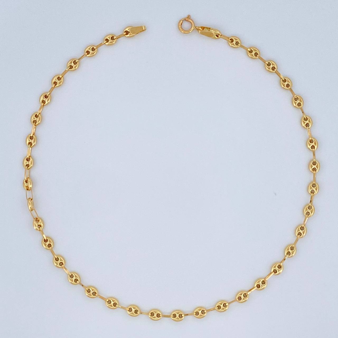 Tobillera GC 2.6gr / 10 in / 3mm Oro Amarillo 18K &