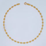 Tobillera GC 2.6gr / 10 in / 3mm Oro Amarillo 18K &