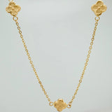 Cadena Trebol Aro Seguido 3.7gr / 18 1/4 in / 1mm Oro Amarillo 18K %