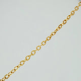 Cadena Trebol Aro Seguido 3.7gr / 18 1/4 in / 1mm Oro Amarillo 18K %